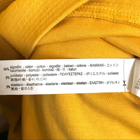 Zara Bright Yellow Asymmetrical Neckline Sweater - Picture 7 of 7